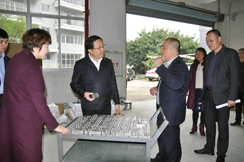 Sekretaris Distrik Chengxiang Wang Wencai memeriksa Ruima Electric Manufacturing (Fujian) Co., Ltd.